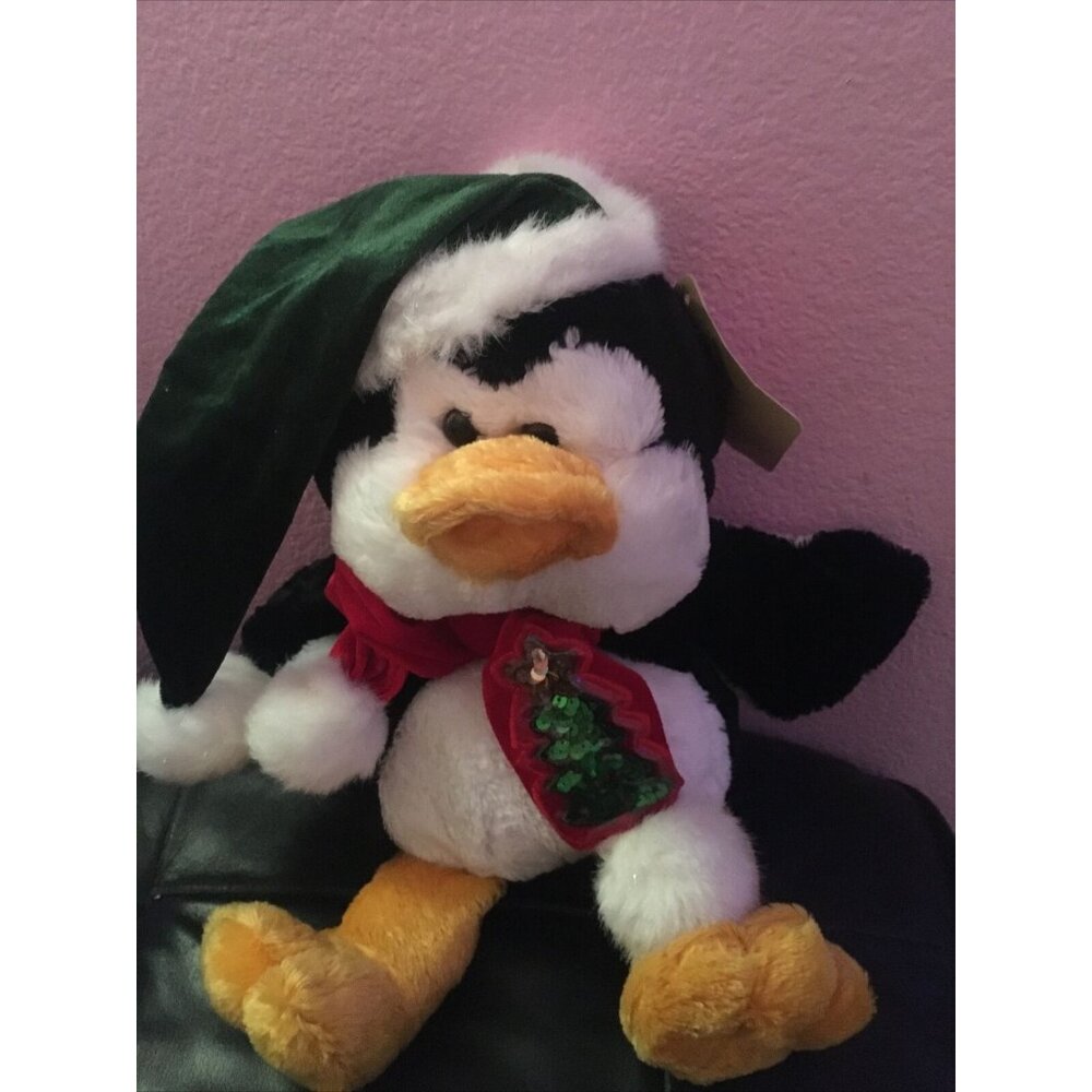 Snowflake Friends 14" Penguin Plush Stuffed Toy Christmas 2003 by Dan Dee